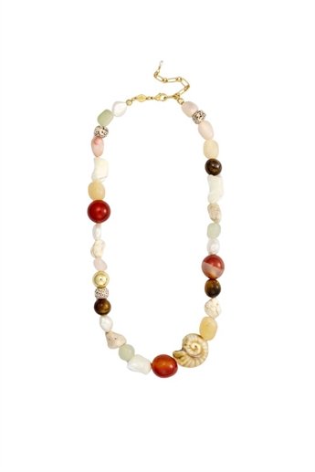 Seaside necklace, Caramel Cream